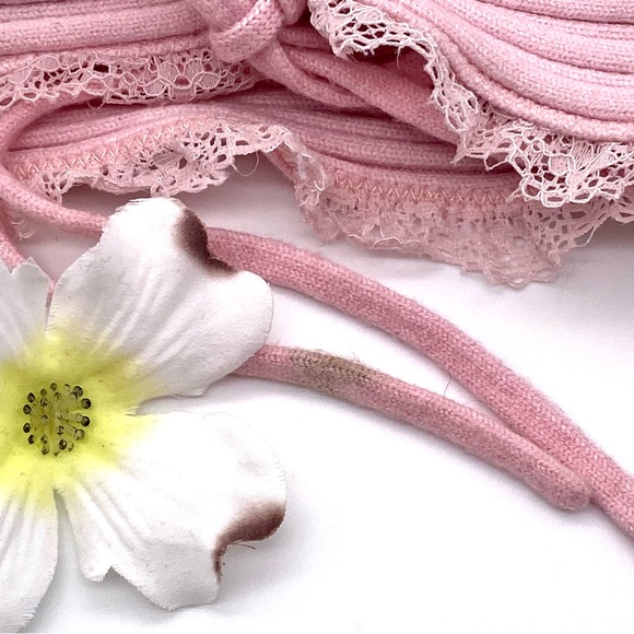 NWOT For Love & Lemons Pink Knit and Frill Lena Bralette, XXS - Picture 9 of 14